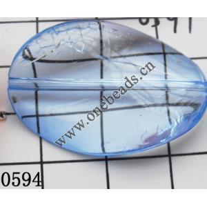 Twist Flat Oval Acrylic Beads 36x24mm Hole:1mm Sold by kg