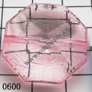 Faceted Polygon Acrylic Beads 28mm Hole:1.5mm Sold by kg