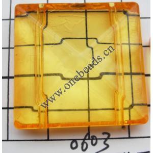 Square Acrylic Beads 36mm Hole:1.5mm Sold by kg