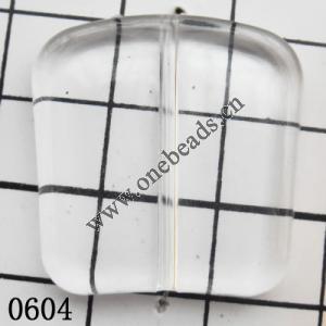 Trapezium Acrylic Beads 28x27mm Hole:1mm Sold by kg