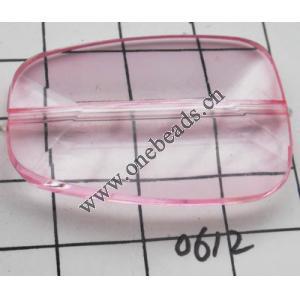 Trapezium Acrylic Beads 39x27mm Hole:2mm Sold by kg 
