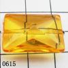 Faceted Rectangle Acrylic Beads 25x17mm Hole:1mm Sold by kg