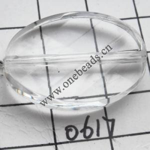 Twist Flat Oval Acrylic Beads 30x21mm Hole:2mm Sold by kg