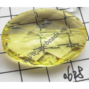 Faceted Flat Oval Acrylic Beads 38x27mm Hole:2.5mm Sold by kg