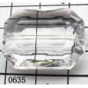 Faceted Rectangle Acrylic Beads 21x29mm Hole:1.5mm Sold by kg
