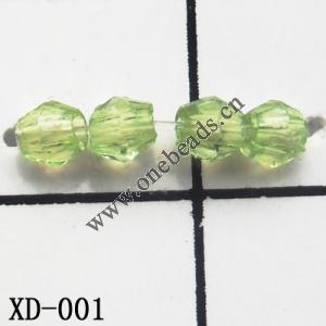 Faceted Bicone Acrylic Beads 2x2mm Hole:1mm Sold by bag