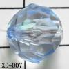 Faceted Round Acrylic Beads 12mm Hole:1mm Sold by bag