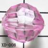 Faceted Round Acrylic Beads 13mm Hole:2mm Sold by bag