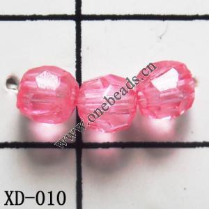 Faceted Round Acrylic Beads 4mm Sold by bag