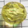 Faceted Round Acrylic Beads 28mm Hole:3.5mm Sold by bag