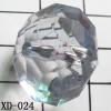 Faceted Flat Round Acrylic Beads 16x23mm Hole:2mm Sold by bag