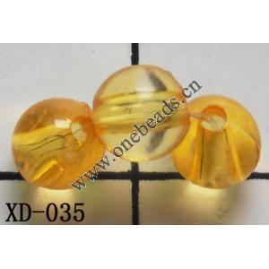 .Round Acrylic Beads 6mm Hole:about 2mm Sold by bag