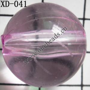 Round Acrylic Beads 20mm Hole:3mm Sold by bag