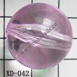 Round Acrylic Beads 25mm Hole:3mm Sold by bag