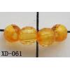 Faceted Round Acrylic Beads 4mm Hole:1mm Sold by bag