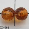 Faceted Round Acrylic Beads 8mm Hole:1mm Sold by bag