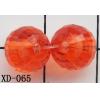 Faceted Round Acrylic Beads 10mm Hole:1.5mm Sold by bag