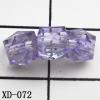 Faceted Cube Acrylic Beads 6mm Hole:1mm Sold by bag