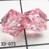 Faceted Cube Acrylic Beads 7mm Hole:1mm Sold by bag