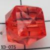 Faceted Cube Acrylic Beads 12mm Hole:2mm Sold by bag