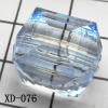 Faceted Cuboid Acrylic Beads 16x16mm Hole:2.5mm Sold by bag