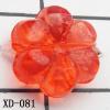 Flower Acrylic Beads 10mm Hole:1mm Sold by bag