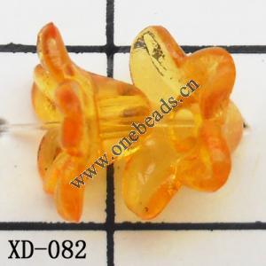 Flower Acrylic Beads 9x5mm Hole:1mm Sold by bag