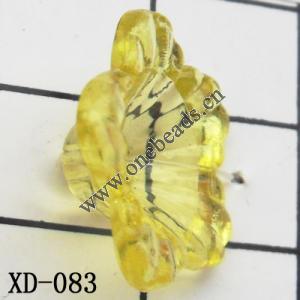 Flower Acrylic Beads 18x8mm Hole:1mm Sold by bag