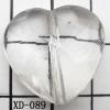Faceted Heart Acrylic Beads 21x21mm Hole:1mm Sold by bag