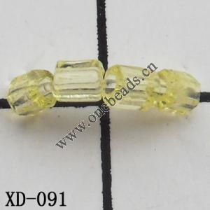Tube Acrylic Beads 2x2mm Hole:0.5mm Sold by bag