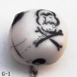 Imitate Wood Acrylic Beads, 8x7mm Hole:1mm, Sold by bag