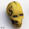 Imitate Wood Acrylic Beads, Skeleton 12x21x12mm Hole:2mm, Sold by bag