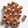 Iron Spacer Beads, Pb-free & Ni-free, Round, Rose Gold color, 2mm in diameter, Sold by bag