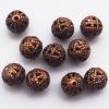Iron Hollow Beads, Lead-free Round 4mm, Sold by Bag