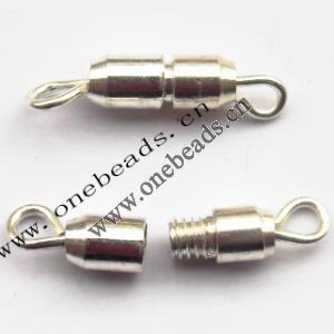 Turnbuckle Clasps, Brass, 5x15mm, Sold by Bag