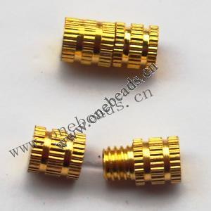 Turnbuckle Clasps, Brass, 8x4mm, Sold by Bag