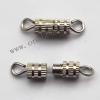 Turnbuckle Clasps, Brass, 15x4mm, Sold by Bag