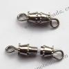 Turnbuckle Clasps, Brass, 15x4mm, Sold by Bag