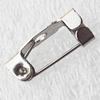 Iron Safety Brooch Pin,15x4.5mm, Sold by bag
