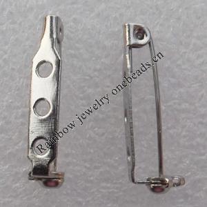 Iron Safety Brooch Pin,25x5mm, Sold by bag