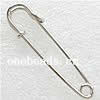 Iron Brooch Stick Pin,75mm, Sold by bag