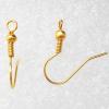 Earring Hook, Iron Lead-free, Cross, 19mmx18mm, hole: 2mm, Sold by bag