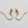 Copper Earring Hook, 19mmx18mm, hole: 2mm Sold by bag