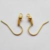 Copper Earring Hook, Nickel-free 19mmx18mm, hole: 2mm Sold by bag