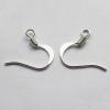 Copper Earring Hook-Flat, Nickel-free 0.5x13mm, hole: 2mm  Sold by bag