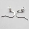 Copper Earring Hook-Flat, 0.5x13mm, hole: 2mm  Sold by bag