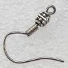 Iron Hook/Hoop Earwires, Pb-free 7mm, Sold by bag