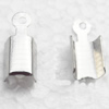 Cord Clip Ends, iron, 8x4mm hole:1.5mm, Sold by Bag