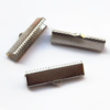 Ribbon Tip/Clip Ends, Iron, 6x25mm hole:1.5mm, Sold by Bag
