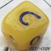 Handmade Lampwork Beads, Trapezium 10x9mm Hole=1.5mm, Sold by PC